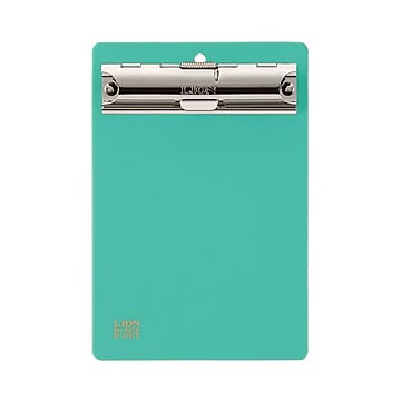 （まとめ）ライオン事務器 PETカラー用箋挟B7タテ グリーン No.201K 1枚 【×30セット】
