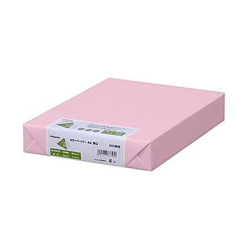 まとめ長門屋商店 Color Paper A4厚口 桃 ナ-3371 1冊500枚 ×3セット