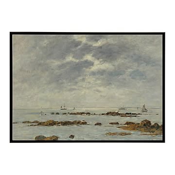 世界の古い絵画 レトロポスター デジタルリマスターMarine A St. Vaast-L【bn-poster-3804】