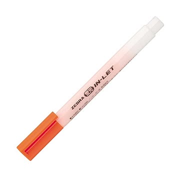 (まとめ) ゼブラ 蛍光インレット オレンジWKS9-OR 1本 【×300セット】