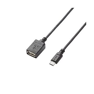 (まとめ)エレコム USB A-microB 変換アダプタ TB-MAEMCBN050BK×5セット