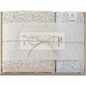 今治謹製 バスタオル&フェイスタオル 木箱入