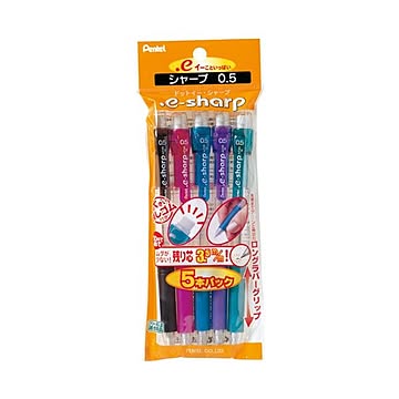 （まとめ） ぺんてる ドット・イーシャープ 5本パック XAZ125-5×10セット