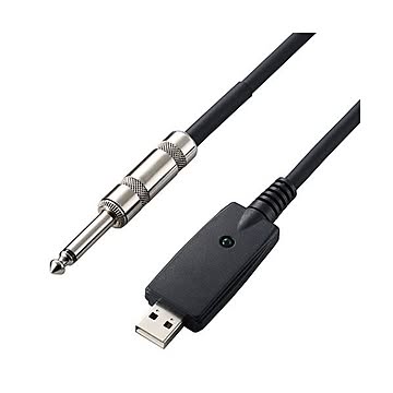 エレコム オーディオインターフェース シールドケーブル USB-φ6.3 5m 楽器用 黒 DH-SHU50BK