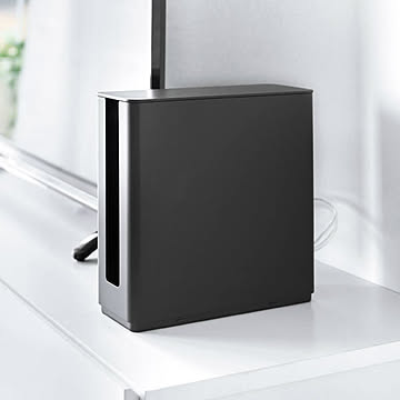 山崎実業 蓋付き重ねられる仕切り付きスリムルーター収納ケース スマート smart 