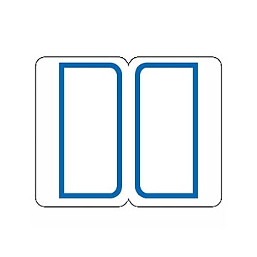 （まとめ） ライオン事務器 インデックスラベル 小18×25mm 青枠 BS3 1パック（352片：16片×22シート） 【×30セット】