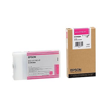 (まとめ) エプソン EPSON PX-P／K3インクカートリッジ ビビッドマゼンタ 110ml ICVM38A 1個  【×10セット】