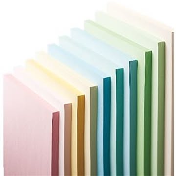 (まとめ) 長門屋商店 Color Paper A4 厚口 若草 ナ-3306 1冊（100枚） 【×5セット】