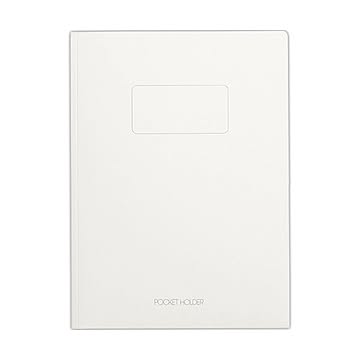 (まとめ) ライオン事務器 ポケットホルダー両面ポケット A4(見開きA3) オフホワイト No.54N 1冊  【×50セット】