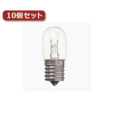 YAZAWA ナツメ球 T20 E17 10W クリア10個セット T201710CX10 管理No. 4560352860555