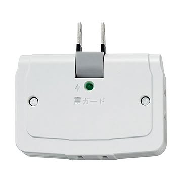 （まとめ）ELPA 耐雷サージ コーナータップA-360SB(W) 1個【×10セット】