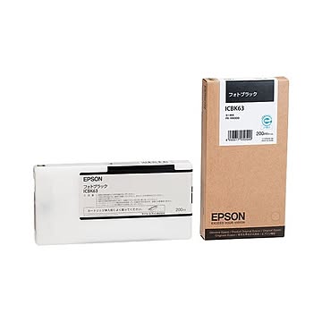 まとめ エプソン EPSON インクカートリッジ フォトブラック 200ml ICBK63 1個  ×10セット