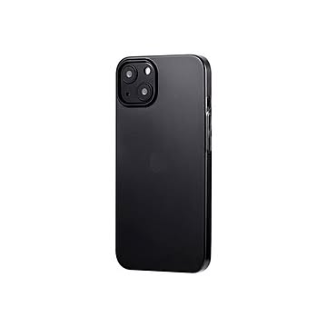 (まとめ) LEPLUS iPhone 13 超軽量・極薄シンプルケース「SHELL Slice 0.38」 フロストブラック LP-IM21SSLFBK 【×2セット】