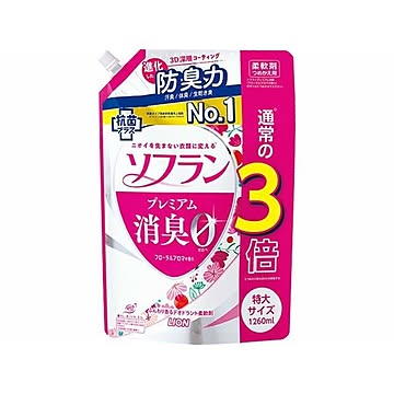 ライオン ソフラン プレミアム消臭 フローラルアロマの香り つめかえ用 特大 【×6セット】