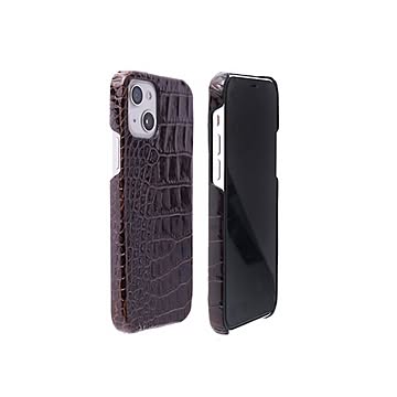 abbi SIGNATURE LIPARI イタリアンレザーバックカバー for iPhone 13 ダークブラウン ABS21807i13BR