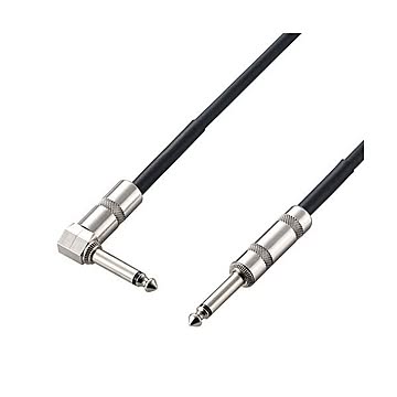 エレコム アナログケーブル シールドケーブル φ6.3(L字)-φ6.3 5m 楽器用 黒 DH-SHL50BK