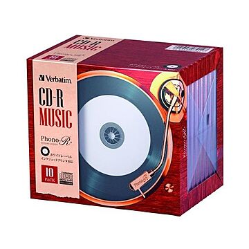 （まとめ） I・O DATA 音楽用CD-R 10枚組 レコードデザイン 24倍速 【×3セット】