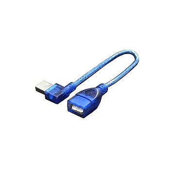 (まとめ)変換名人 USB L型ケーブル延長20(左L) USBA-CA20LL×10セット