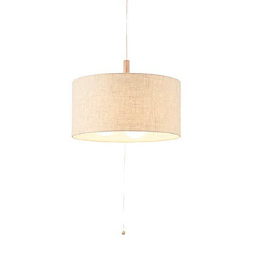 LINEN Pendant PULL リネンペンダントプル (電球別売モデル) NP-5174 ペンダントライト ペンダントランプ 吊下げ照明 天井照明 LED対応 E26 〜80W×3灯 リネン 麻