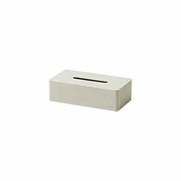 ideaco Tissue Case ボックスグランデ ストーンサンドホワイト