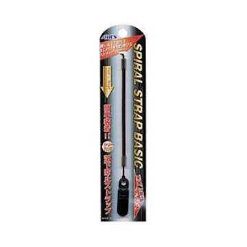 (まとめ)エアージェイ スパイラルストラップベーシックBK ASS-08BK×10セット
