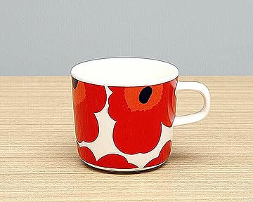 マリメッコ ウニッコ コーヒーカップ 200ml レッド marimekko UNIKKO