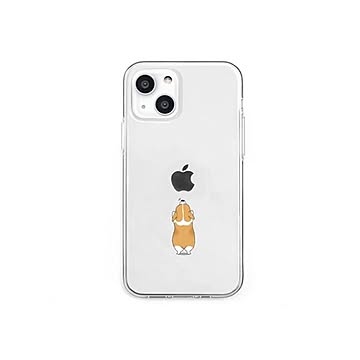 dparks ソフトクリアケース for iPhone 13 イヌ DS21169i13