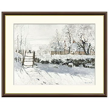 額絵 カササギ クロード・モネ 42x34cm 三幸