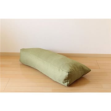 ごろ寝クッション Lサイズ 約100×47×20cm 日本製 ブラウン 撥水 抗菌 体圧分散 チップウレタン