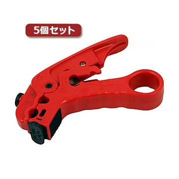 5個セット ミヨシ 8極／6極／同軸用ケーブルストリッパー JS26A00X5