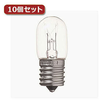 YAZAWA ナツメ球 T20 E17 5W クリア10個セット T201705CX10 管理No. 4560352860326