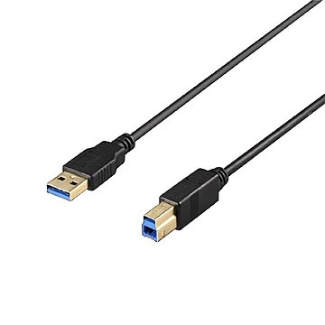 バッファロー（サプライ） USB3.2 Gen1 ケーブル A-B スリム 2m ブラック BU3ABS20BK