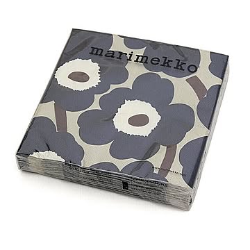 マリメッコ ペーパーナプキン ウニッコ ブルーリネン 33x33cm 20枚入り marimekko UNIKKO