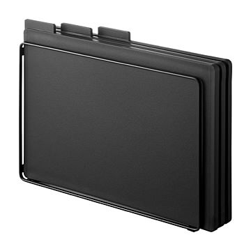 tower タワー (山崎実業) 食洗機対応 抗菌まな板3枚セット Cutting Board 3-Piece Set カッティングボード 抗菌　ふち付き まな板セット スタンド スチール製 収納