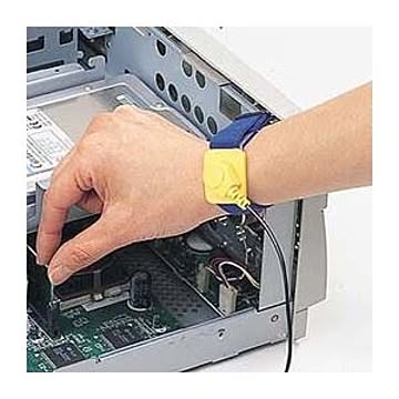 （まとめ）サンワサプライ 静電気防止リストバンド TK-SE6【×2セット】