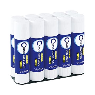 （まとめ） ヤマト 固形アラビックCグルー お徳用パック CG-8-10S 10本入 【×3セット】