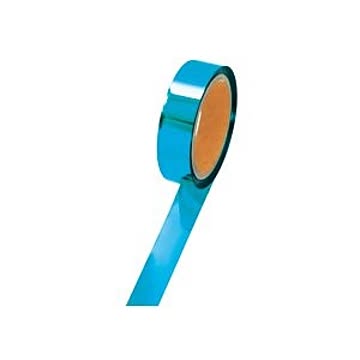 (まとめ) ササガワ メッキテープ幅25mm×長さ50m 青 40-4485 1巻  【×10セット】