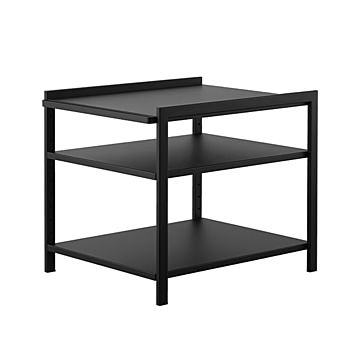 tower タワー (山崎実業) 高さ調節シンク下ラック 3段 Under-The-Sink Storage Rack 収納 棚 キッチン 洗面台 ランドリー 鍋 ホットプレート フック スチール