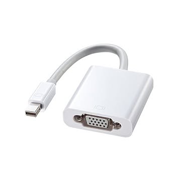 (まとめ）サンワサプライ MiniDisplayPort-VGA変換アダプタ AD-MDPV01 1個【×3セット】