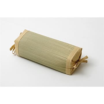 い草 枕/ピロー 【ベージュ 約30×15cm】 抗菌防臭 消臭 日本製 無地 高さ調整 モデル 角枕 〔ベッドルーム 寝室〕