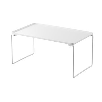 tower タワー(山崎実業) 折り畳み積み重ね棚 M Foldable Stacking Shelf M 収納 キッチン 台所 洗面所 ランドリー ラック スタッキング シンク下収納