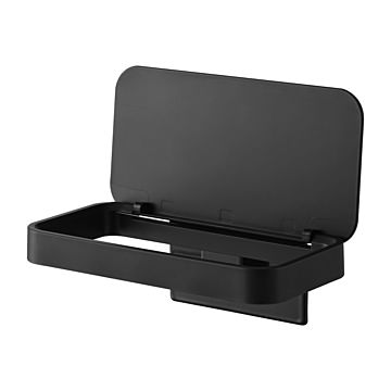 tower(山崎実業) マグネット蓋付きポリ袋ホルダー Magnetic Plastic Bag Holder With Lid ゴミ袋ホルダー 生ごみ入れ ポリ袋ホルダー シンクまわり 水切りネット