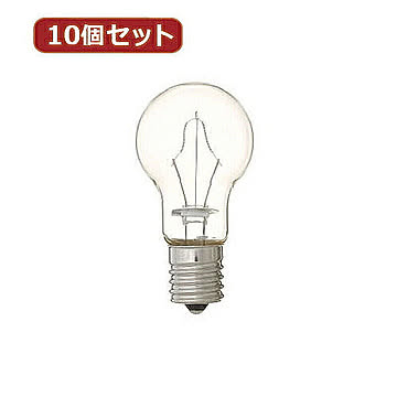 YAZAWA 10個セット 省エネクリプトンランプ25W型クリア P351722CX10 管理No. 4560352848669