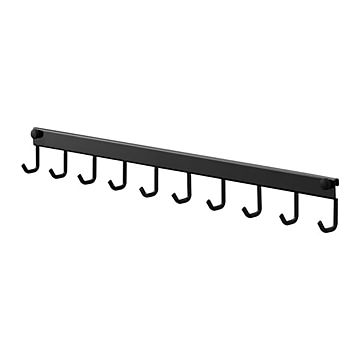 tower タワー(山崎実業) レンジフードフック 10連 Stove Hood Utensil Rack, 10 Hooks キッチン収納 調理器具 調味料ラック 浮かせて収納 フック 壁面