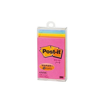 （まとめ） スリーエムジャパン 656MC ノート マルチカラー 【×10セット】