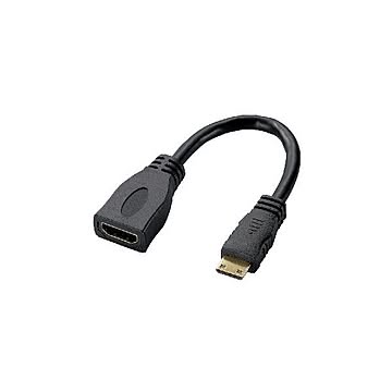 (まとめ)エレコム タブレットPC用HDMI変換ケーブル(タイプA-タイプC) TB-HDAC2BK×2セット