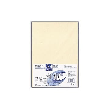 （まとめ） コピー和紙 A4判 カミ-P4AC クリーム 15枚入 【×10セット】