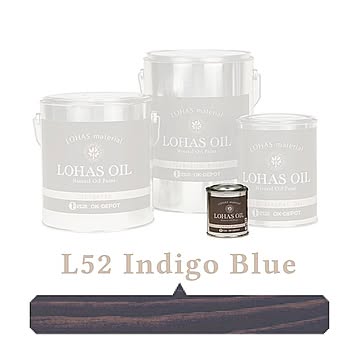 国産自然塗料 LOHAS material（ロハスマテリアル） LOHAS OIL（ロハスオイル） カラー L52：インディゴブルー