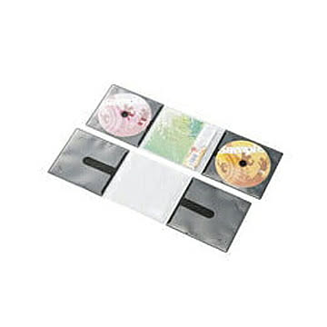 エレコム　CD/DVD用スリム収納ソフトケース　CCD-DP2C10BK 管理No. 4953103884656
