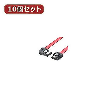 変換名人 10個セット SATAケーブル I-左L ロック付 30 SATA-CA30ILLX10 管理No. 4589452953059